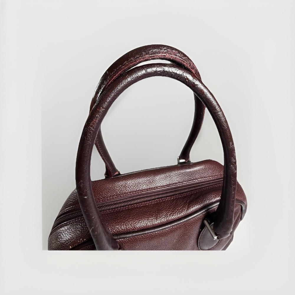 FURLA Brownish Red Leather Strap Bowling Shoulder  bag with‎ strap - Picture 8 of 16